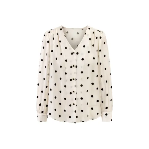 Корейский стиль рубашка женский бежевый