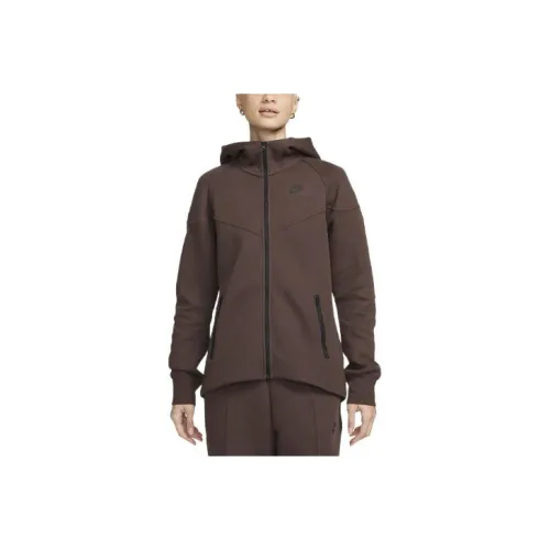 nike Sportswear Tech Fleece WINDRUNNER Толстовка Женская Темно-Коричневая