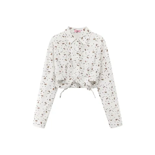 CHUU Белые Женские Рубашки