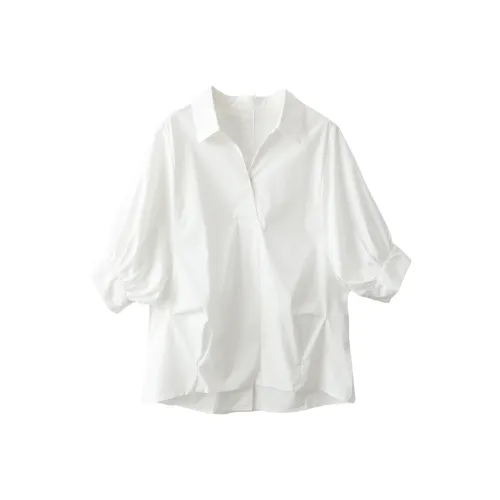 Huagaa Белые Женские Рубашки