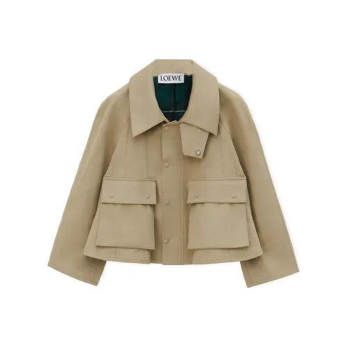 LOEWE FW24 Куртки и Пальто Женские Бежевые