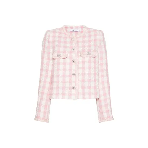 Self Портрет Куртки Пальто Женские Розовый