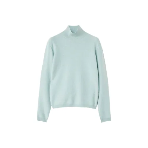 Loro Piana FW24 Кашемир Свитер Женские Lang Зеленый Смешанный цвет