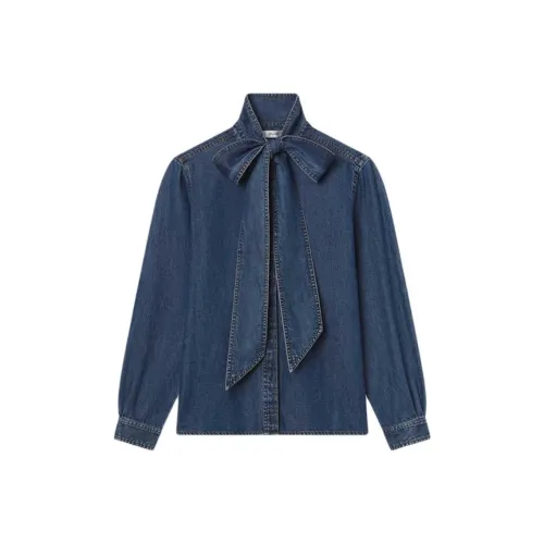 Рамка Синий Женские Рубашки