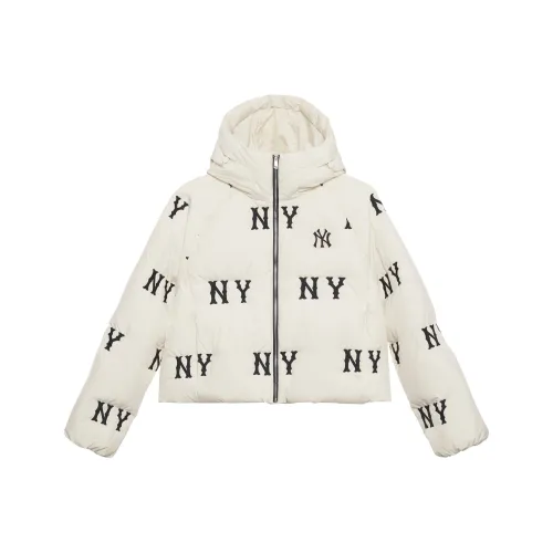 MLB New York Yankees FW24 Down Jacket Women's Dark Cream