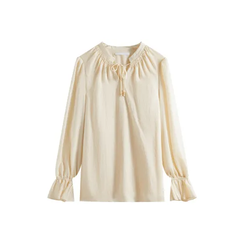 FANSILANEN Рубашка Женская Элегантная Желтая