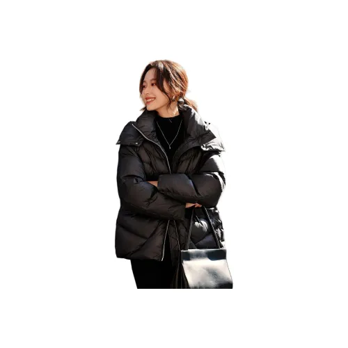 Mo Han Yi Mei Пуховик Женские Черный