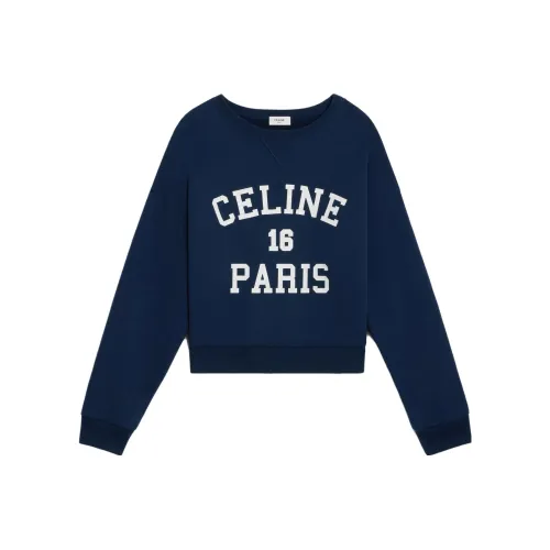 CELINE Толстовка Женская Морской Синий