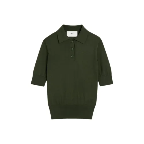 AMIPARIS Поло Женское Зеленое