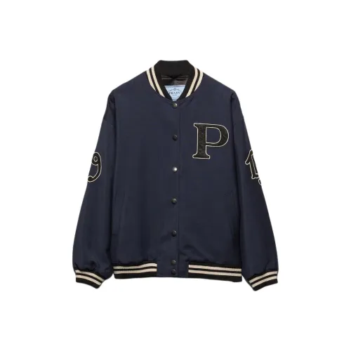 PRADA SS24 Куртки и Пальто Женские Морской Синий