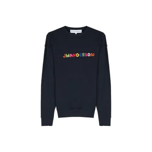 JW Anderson Темно-синий Женские Свитшоты