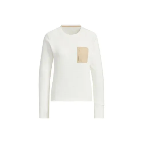 Adidas CITY ESCAPE Long Sleeve Толстовка Женская Нефритовый Белый