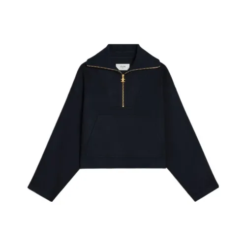 CELINE FW23 Толстовка Женская Морской Синий