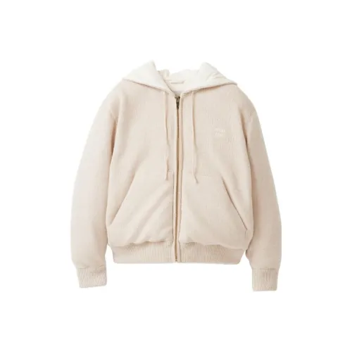 MIU MIU FW23 Куртки и Пальто Женские Белые