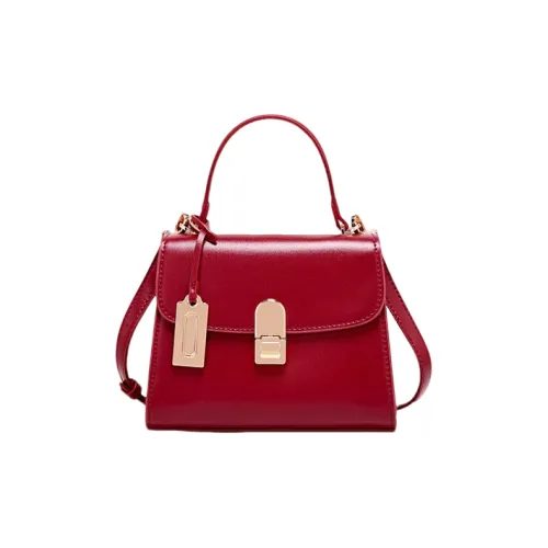 PAYOT Microfiber Synthetic Leather Bag Standard Women's Burgundy