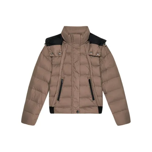 DKNY Пуховик Женский Средний Кофейный