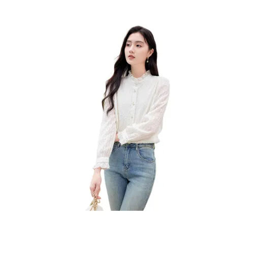 Like The Age Of Water Рубашка Женская Экрю