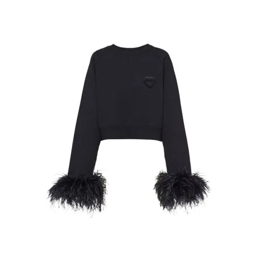 PRADA Черные Женские Свитшоты