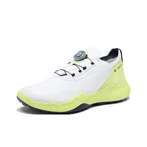 Ecco Golf Shoes Низкий Топ Белый Желтый Мужской