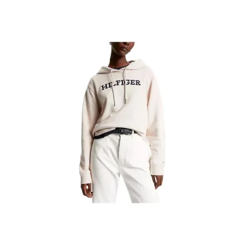 Tommy Hilfiger Толстовка Женская Серо-Белая