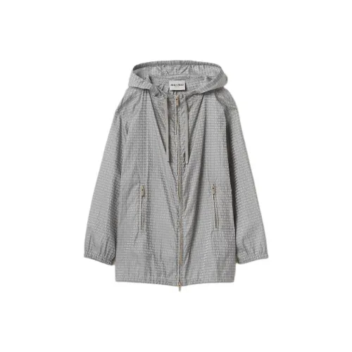 MIU MIU Куртки и Пальто Женские Алюминиево-Серебряные