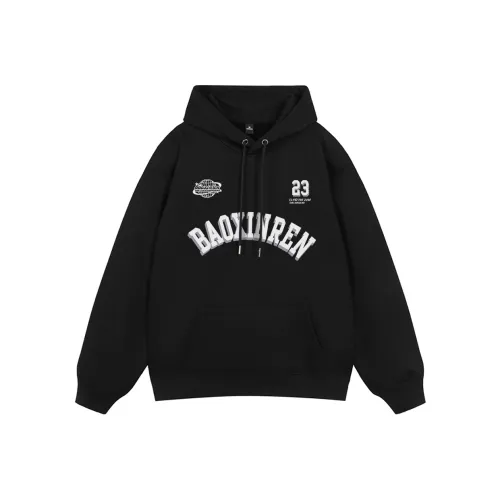 ZUOLANGGENU Толстовка Унисекс Черный