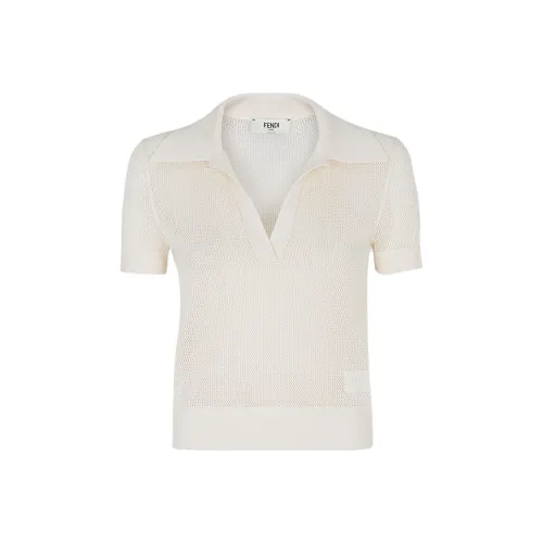 FENDI SS25 Поло Женское Белое