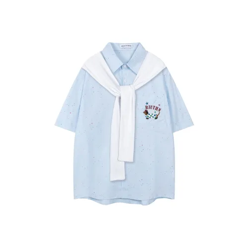 BEAR UNION Синие Унисекс Рубашки