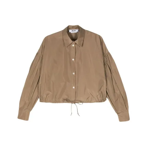 MSGM Бежевые Женские Рубашки