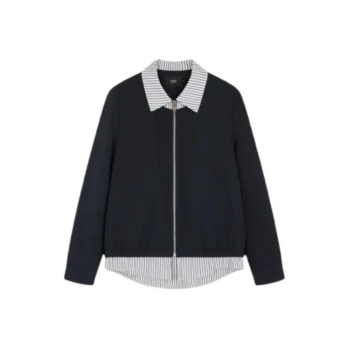 Mo Han Yi Mei Куртки и Пальто Женские Темно-синий