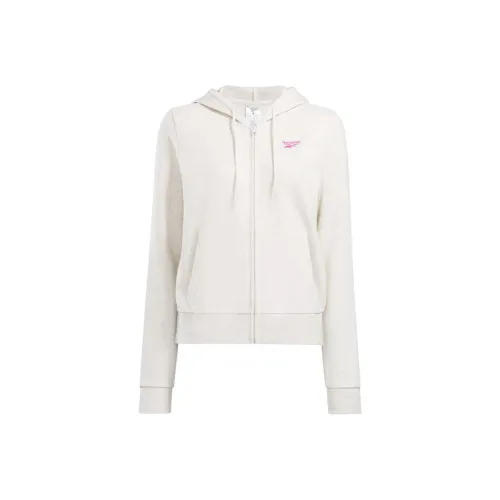 Reebok Identity Маленький логотип Толстовка Куртки Пальто Женские Белые