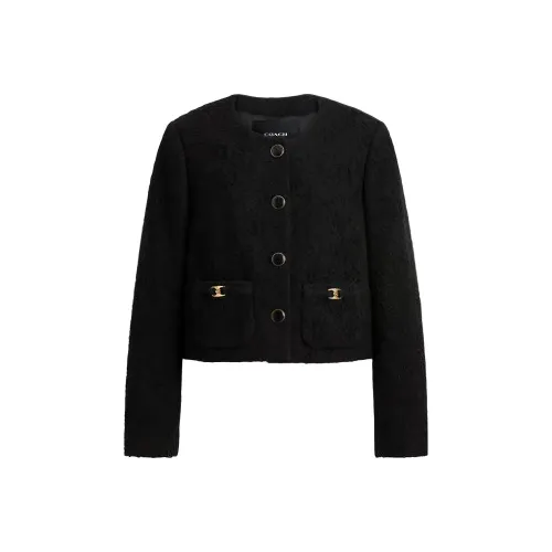 COACH SS25 Куртки и Пальто Женские Черный