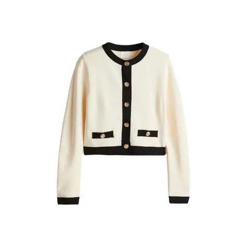 H&M Крем/Черный Женские Трикотажные