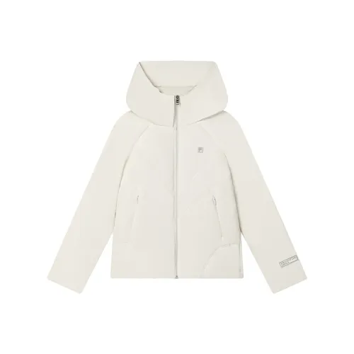 FILA Пуховик Женский Туманный Лотос Белый