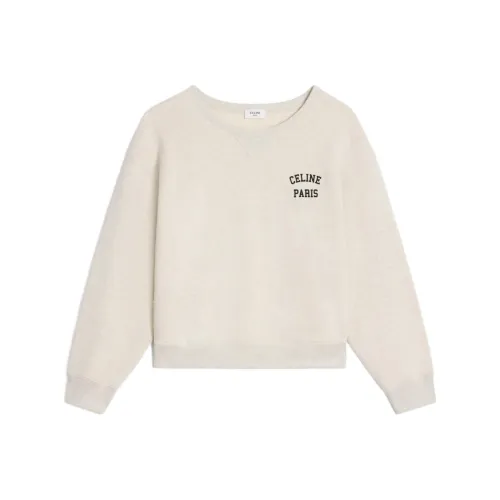 CELINE SS24 Свитшот Женский Кремовый
