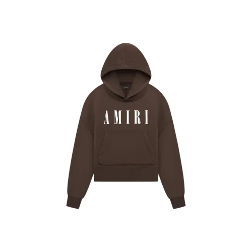 AMIRI Ядерный Логотип Толстовка Толстовка Женские Коричневый