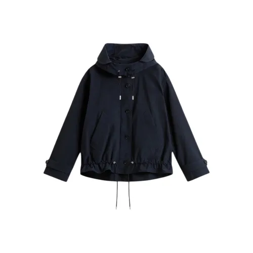 WOOLRICH SS25 Куртки и пальто Женские Черный Синий