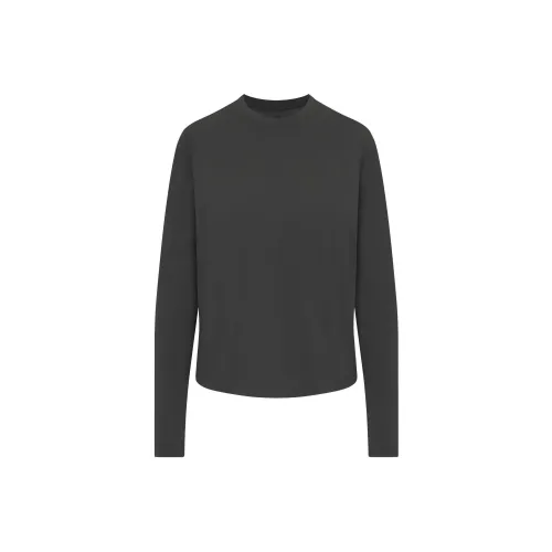 SKIMS Стандартная футболка женская пепельно-серый пепельно-серый