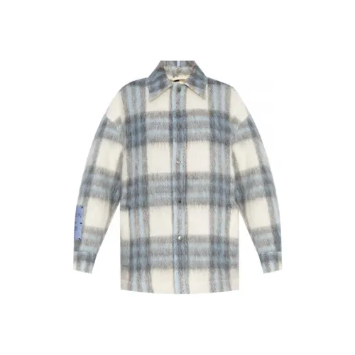 McQ Alexander McQueen Голубо-серые Женские Куртки