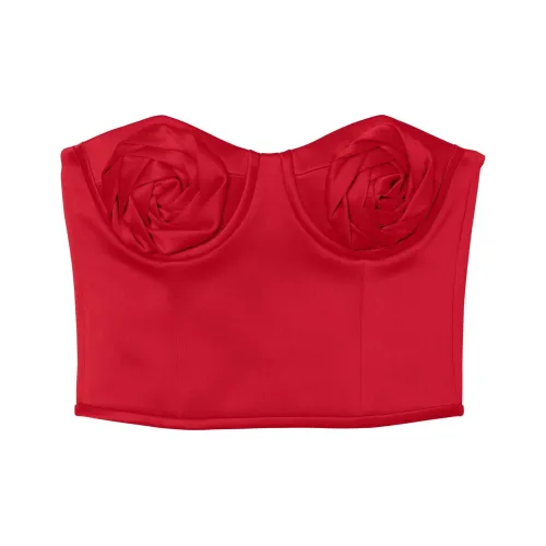 MARC JACOBS SS24 Без бретелек Топ Женский Ярко-красный