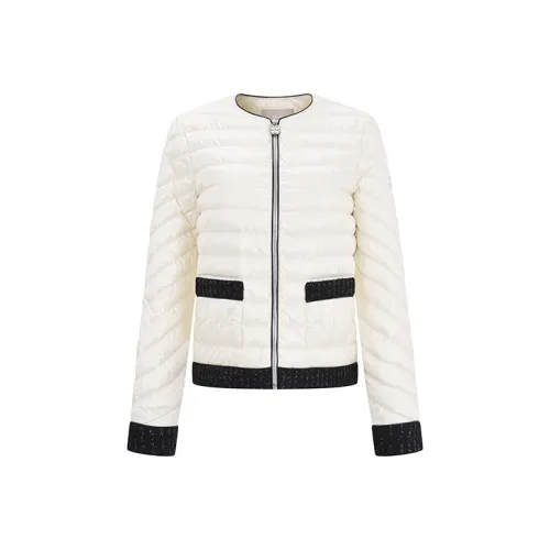 RARE Длинный рукав Пуховик Женский Белый