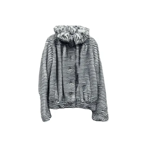 CHANEL Куртки и Пальто Женские Черный Белый