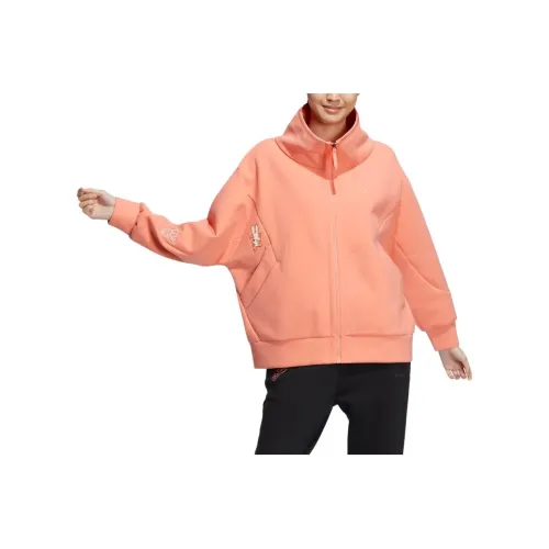 Adidas CNY Куртки и Пальто Женские Кораллово-Розовый