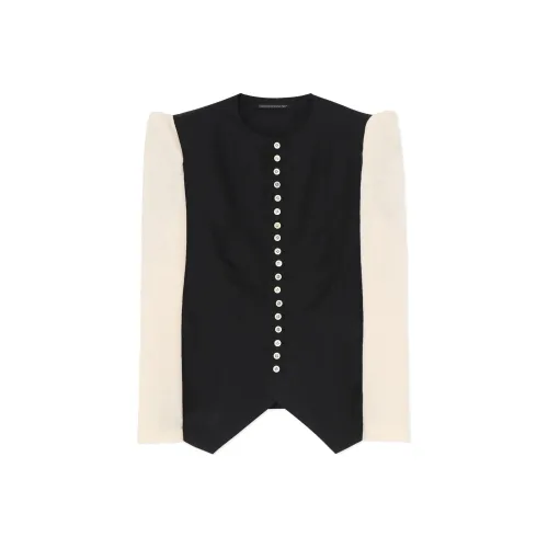 Yohji Yamamoto Куртки и Пальто Женские Черный Белый