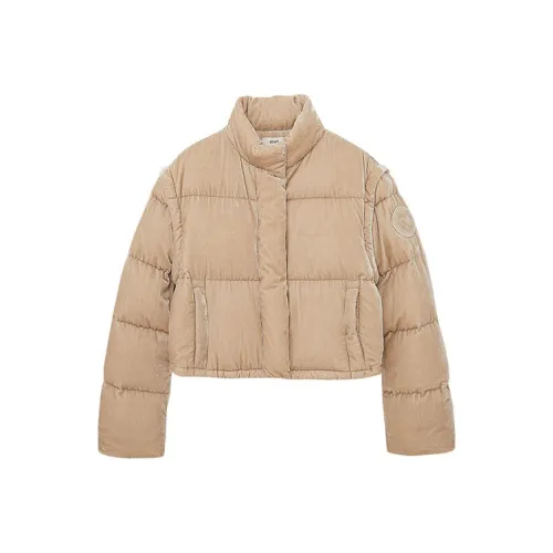 d'zzit Пуховик Женские Темный хаки