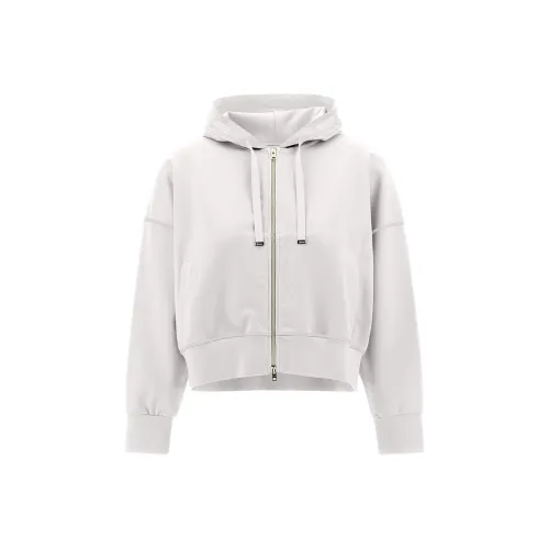 HERNO Вискоза Свитер And Techno Taffetà Bomber Куртка Куртки Пальто Женская Белая