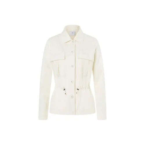 BOGNER SS24 Куртки Пальто Женские Яичный Белый