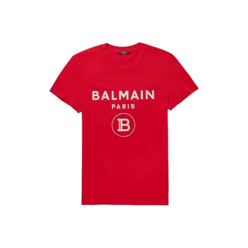 BALMAIN Красная Унисекс Футболка