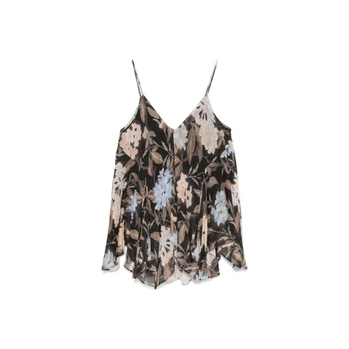 Zimmermann FW24 Топ на бретелях Женский Черный Многоцветный