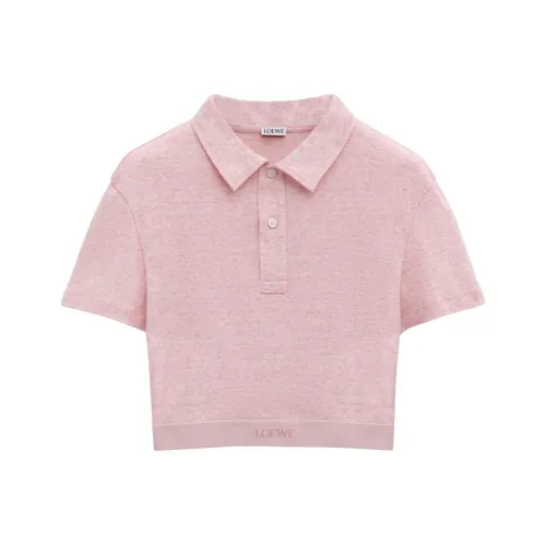 LOEWE SS25 Поло Женское Розовое